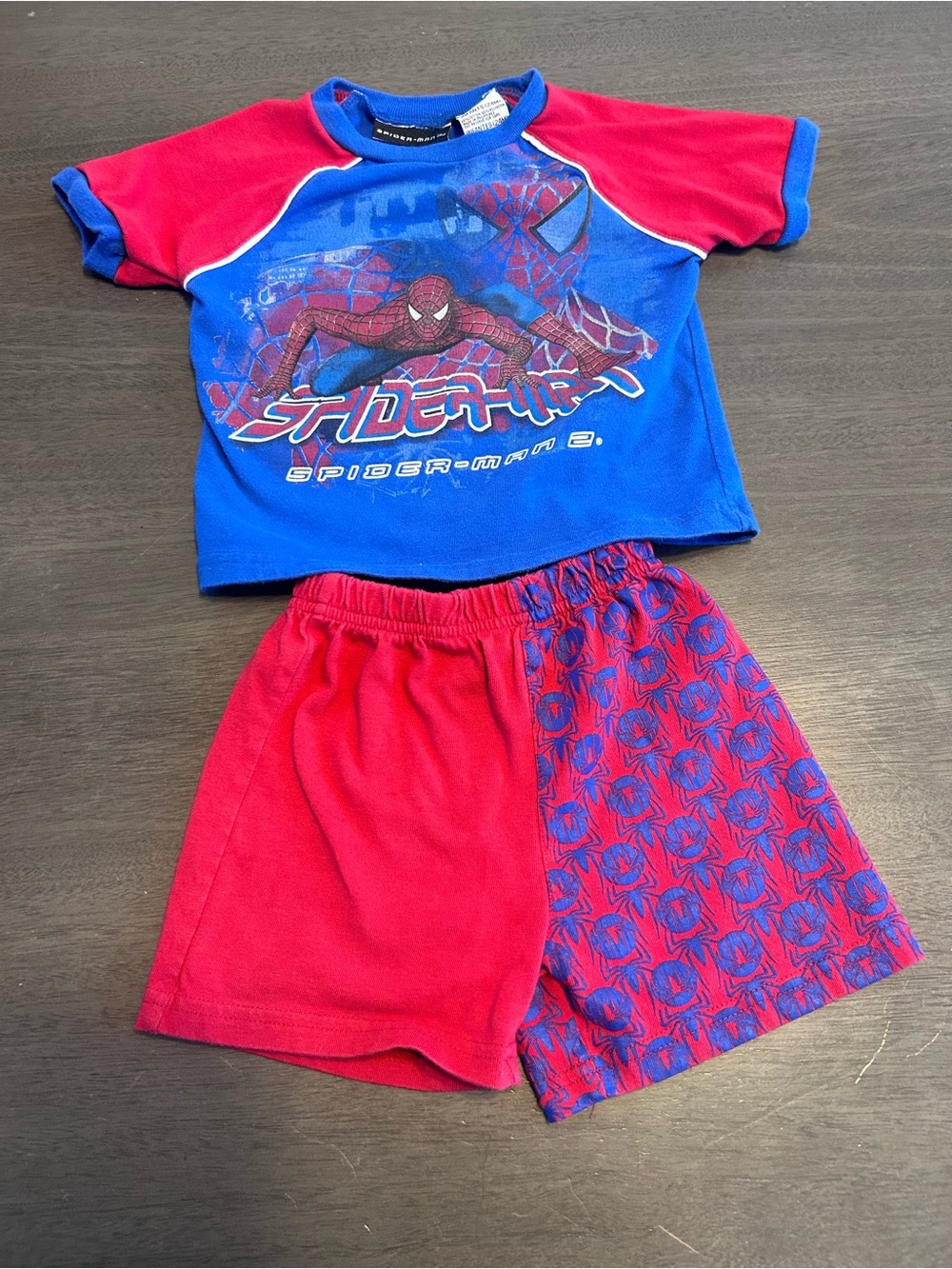 Hard To Find Vintage 2004 Spider-Man 2 Toddler Matching Set 24M